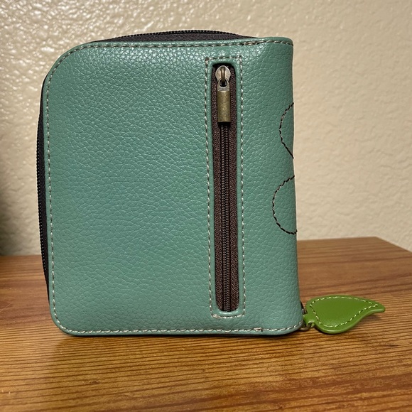 Chala Bags Chala Zip Around Wallet Ladybug Ladybird Mint Sage Green